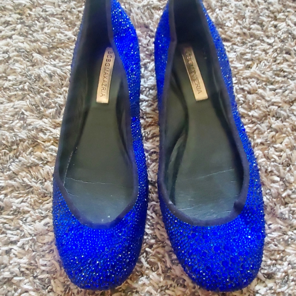 BCBG Royla blue ballet flats